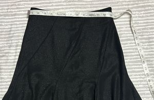 Elegant Black Flared Skirt