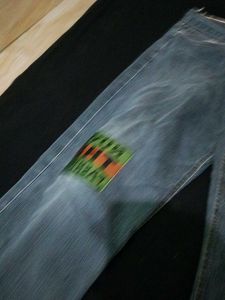 Embroidered Denim Jeans