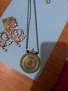 Traditional Indian Necklace and Earring Set