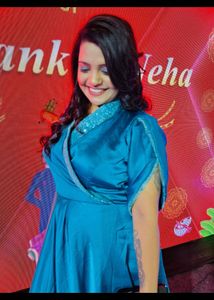 Elegant Teal Ethnic Gown