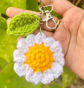 Crochet Sunflower&amp; Daisy Keychains