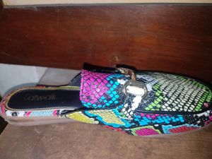 Catwalk Snake Print Mules