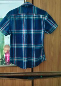 Blue Plaid Shirt