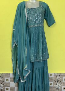 beautiful sequins work dress set