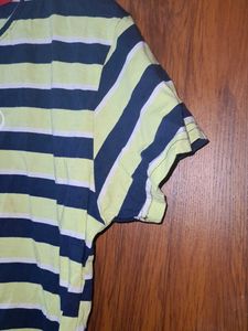 Woman Striped Tee with Graphic