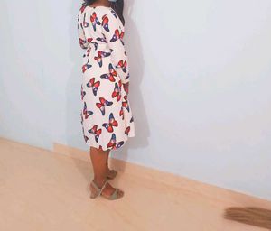 Butterfly Print Dress - Cute & Casual
