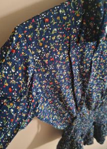 Blue Floral Top
