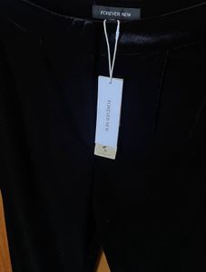 Black Velvet Wide Leg Pants