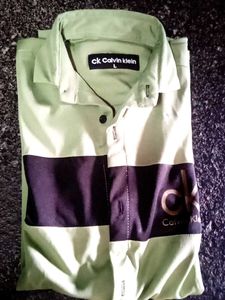CK Calvin Klein Color Block Polo - L
