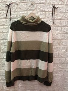 Fusion Max Striped Turtleneck Sweater