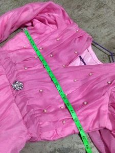 Vintage Pink Chiffon Dress