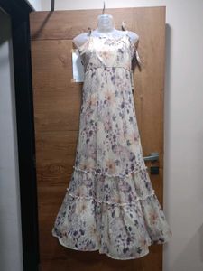 'AND' Breezy Pastel Tiered Floral Maxi Dress