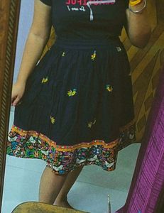 Ethnic Black Skirt