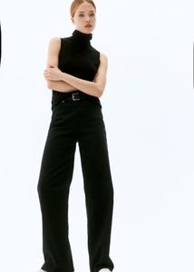 H&amp;M Black Twill Trousers