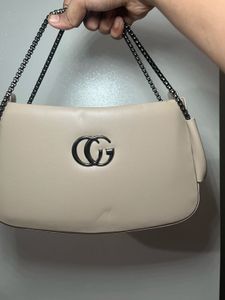 Elegant Beige Shoulder Bag