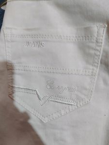 White Jeans Pant - 32 Size