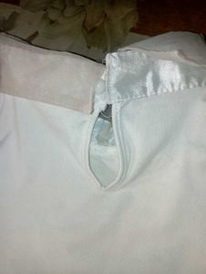 Pearl And Diamond Embedded White Top