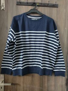 Striped Navy Blue Sweater