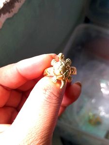 Combo Goodluck Real pearl finger ring and citrine