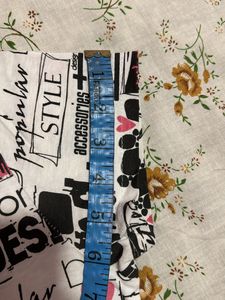 White Cartoon Print T-Shirt