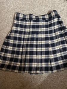 Plaid Pleated Skirt