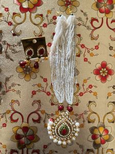 Elegant Beaded Necklace & Earring Set
