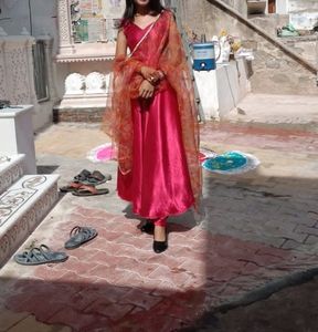 Outfit From Scratch Shartin Kurti With Organza Dup