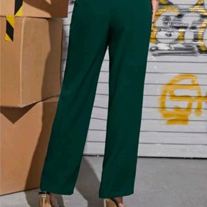 Green Wide Leg Pants