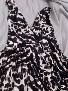 Animal Print Halter Dress