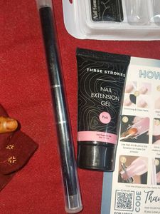 THR3E STROKES Pink Nail Extension Gel