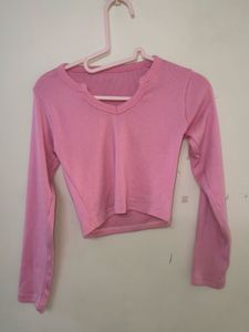 Pink Full Sleeves Top