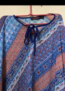 blue kaftan top