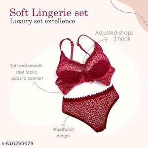 Lace Bra &amp; Panty Set pack of 3 color