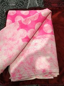 Pink &amp; White Polka Dot Fabric