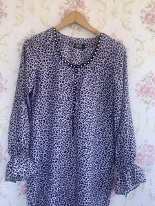 Cheetah Print Long Kurti