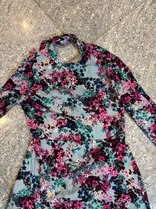Floral Print Long Sleeve Dress