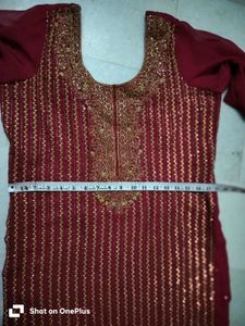 Rani Colour Embroidered Salwar Kameez Set