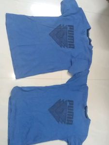 2 Blue T-shirts For Casual Wear And Active We