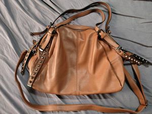 Leather Hobo Studded Bag