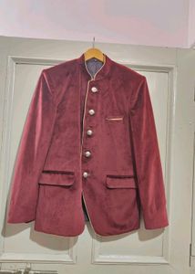 Maroon Velvet Jodhpuri