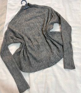 🎁Buy1 Get1 Free Gray Knit Turtleneck Sweater B