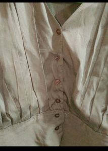 Branded Olive Crop Top