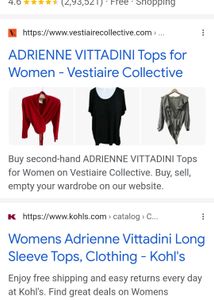 Vintage Adrienne Vittadini Tops
