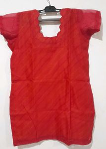 Red Short Kurti
