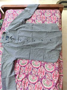 Basics Slim Fit Gingham Shirt - M