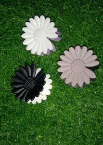 Korean Mate Dual Colour Hair Claw Clips Pack Of 3