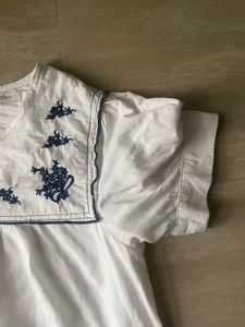 White Embroidery Top