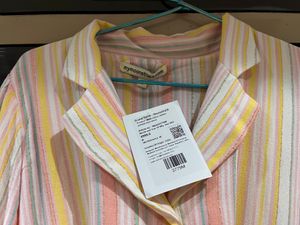 Multi Colour Stripes PrintedShirt Dress