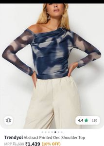 Turkey  Made One-Shoulder Top- Excellent Condition