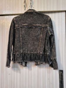 Peplum Denim Jacket